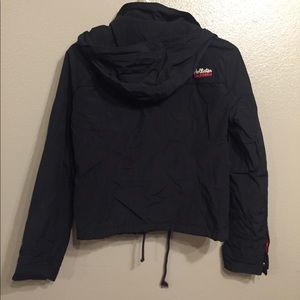 Navy blue holister rain jacket